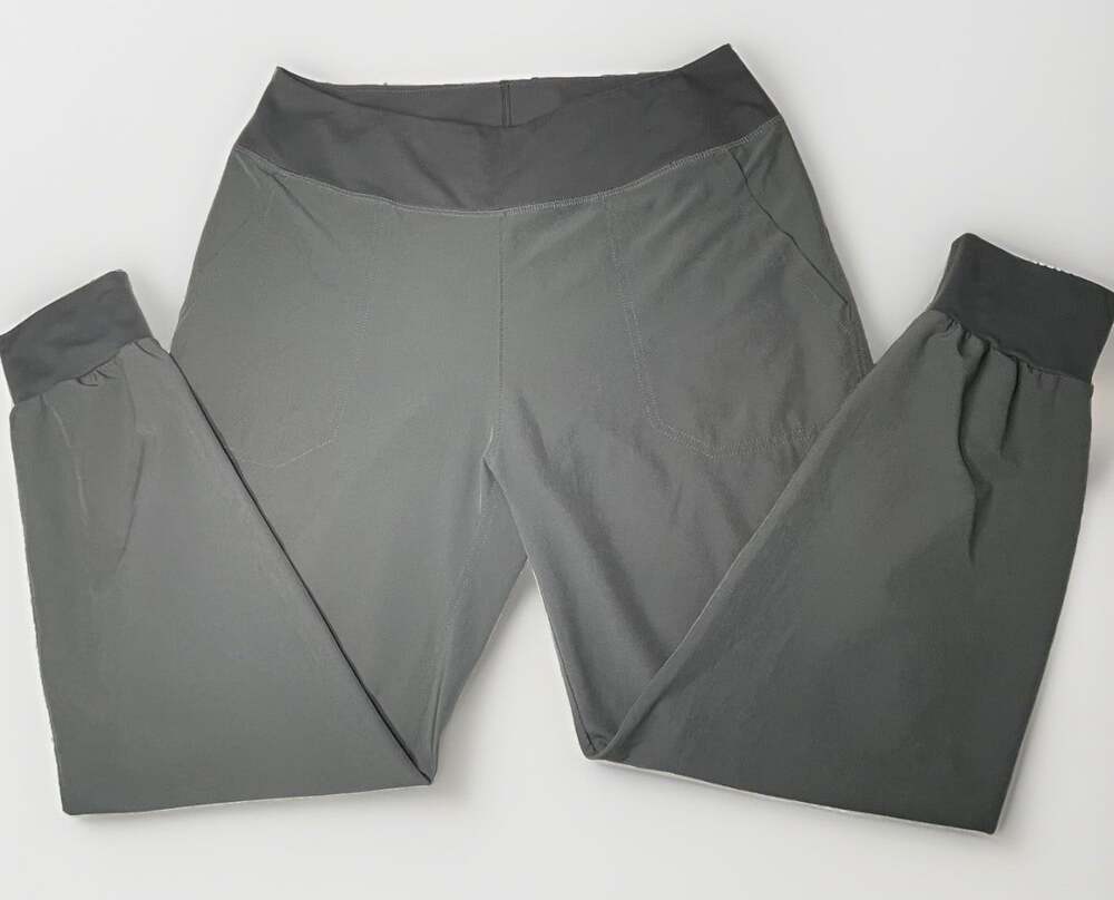 Patagonia Womens M Gray Happy Hike Studio Jogger Hiking Lightweight Stretch Pant